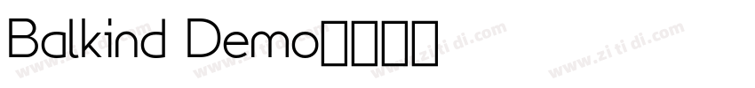 Balkind Demo字体转换